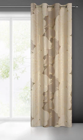 ZASŁONA GOTOWA FREZJA 140 X 250 CM BEŻOWY