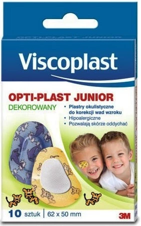 3M – Viscoplast Optiplast Junior, Dekorowane plastry, 62 x 50 mm – 10 sztuk