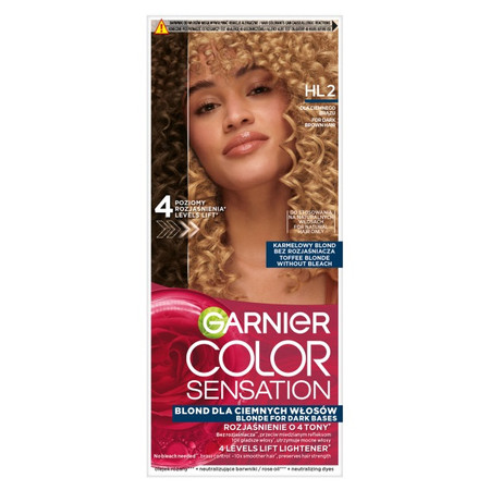 Color Sensation trwała farba do włosów HL2 Karmelowy Blond