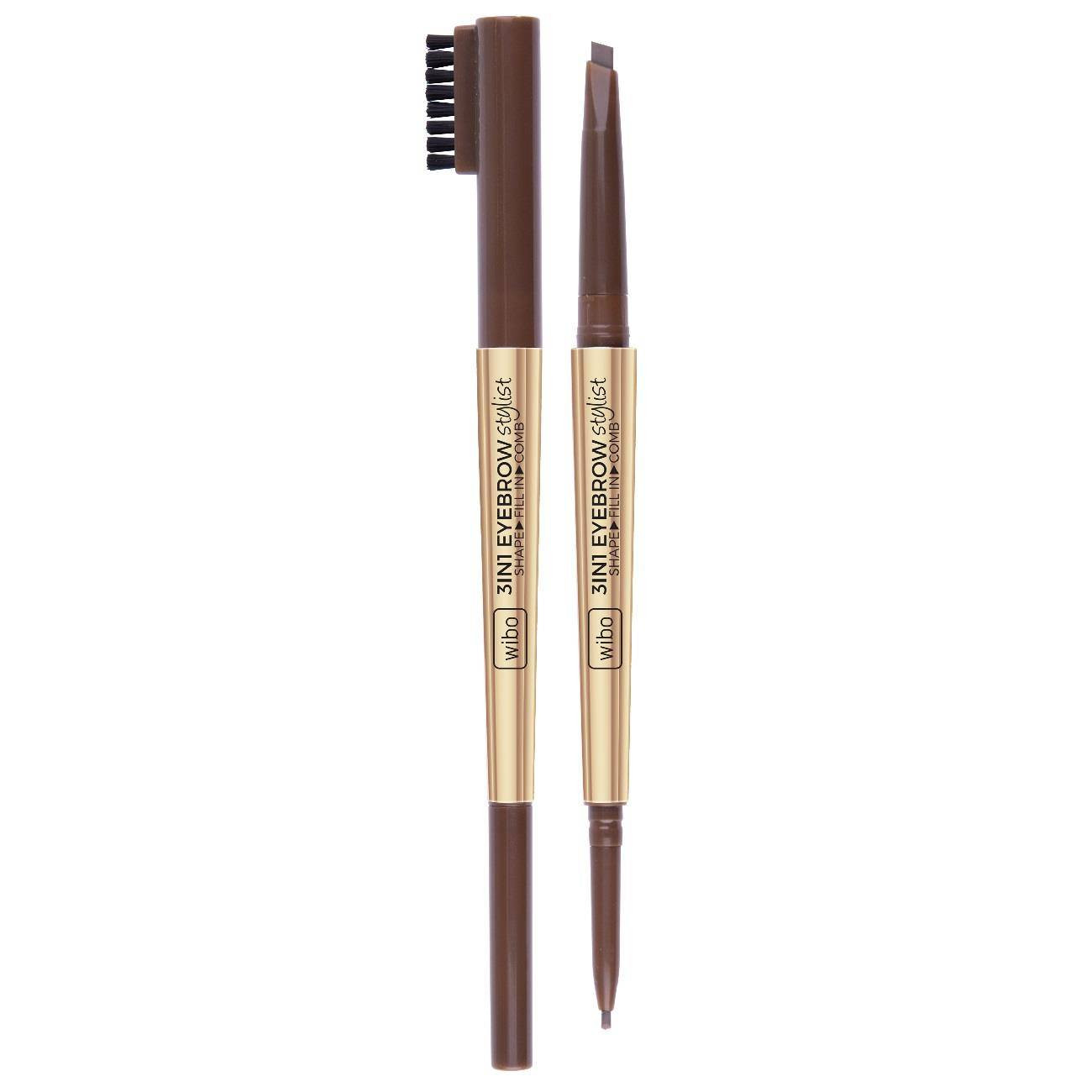 3in1 Eyebrow Stylist kredka do brwi z grzebykiem 1 Soft Brown - Nabea.pl