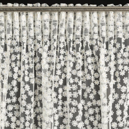 FIRANA GOTOWA DAISY NA TAŚMIE 130 X 270 CM BIAŁY