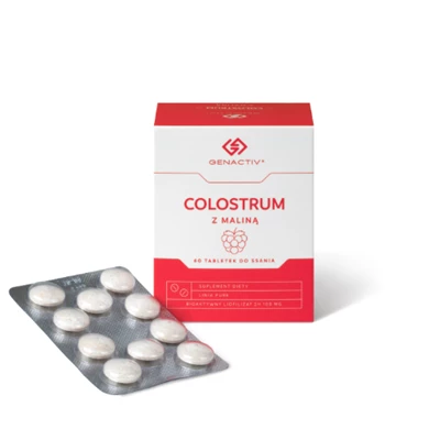 Genactiv − Colostrum z maliną − 60 tabl.