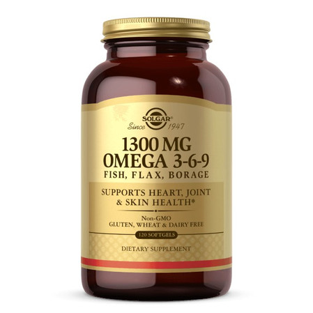 Solgar Omega 3-6-9 kwasy tłuszczowe EPA i DHA 120 kaps.