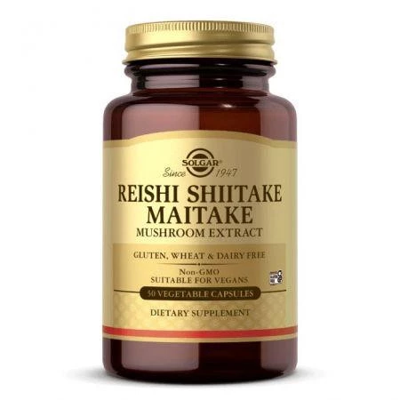 Solgar Grzyby Witalne: Reishi, Shiitake, Maitake Extract 50 kaps.