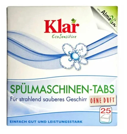Klar − Tabletki do zmywarek ECO − 25 szt.