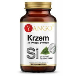 Krzem ze Skrzypu Polnego naturalne wsparcie dla włosów, skóry, paznokci i kości 90 kaps.