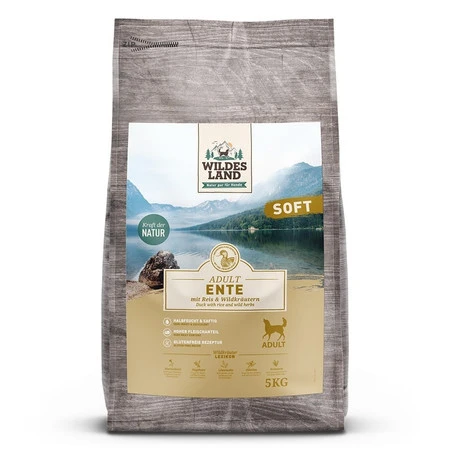WILDES LAND DOG Soft Ente - kaczka - półwilgotna karma dla psa (5kg)