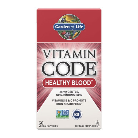 Garden of Life Vitamin Code RAW Healthy Blood 60 kaps.
