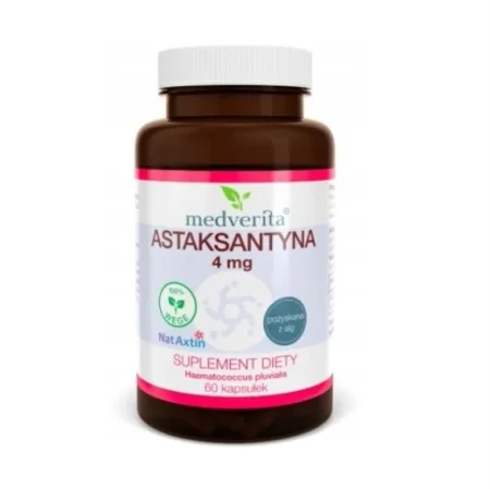 Medverita Astaksantyna z alg 10 mg na wsparcie układu nerwowego 60 kaps.