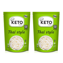 Zestaw: 2x Keto Chef Makaron Konjac Thai Style Bezglutenowy Bio 270g