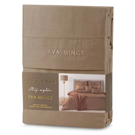 POŚCIEL ELEGANT1E 220 X 200 CM JASNOBRĄZOWY