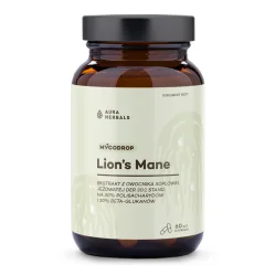 Aura Herbals Mycodrop, Lion's Mane 30:1, 30% beta-glukan 60 kaps.