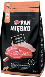 PAN MIĘSKO Cielęcina z Indykiem dla psa XL 3kg