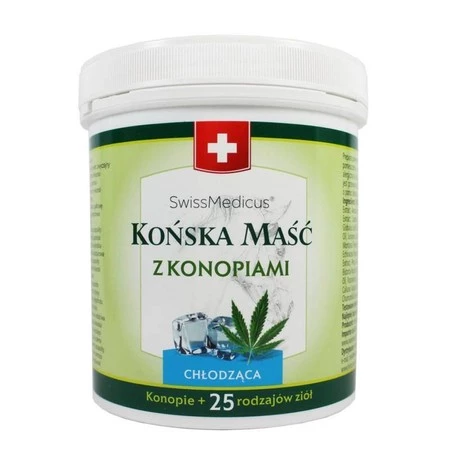 SwissMedicus − Końska maść z konopiami chłodząca − 500 ml