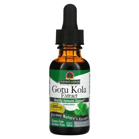 NATURE'S ANSWER Gotu Kola Extract - Ekstrakt z Gotu Kola (30 ml)