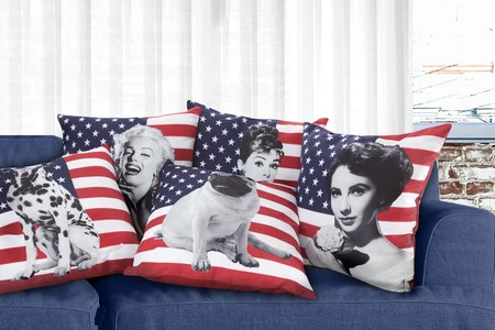 POSZEWKA TERRA 06 45 X 45 CM CZERWONY