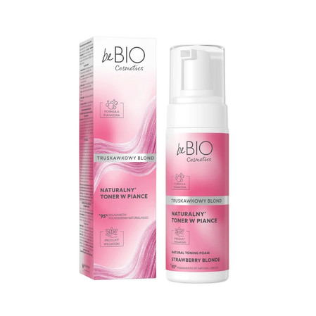 beBIO Naturalny toner w piance Truskawkowy Blond 120ml
