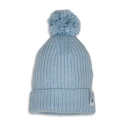 Lodger Czapeczka z wełny merino 100% niebieska Blue Fogg 6-12m