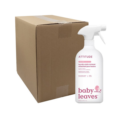 Attitude BABY LEAVES™, Odplamiacz do ubranek dziecięcych w spray'u, bezzapachowy, 800 ml