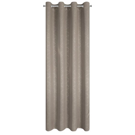 ZASŁONA GOTOWA OLETA 140 X 250 CM CIEMNOBEŻOWY