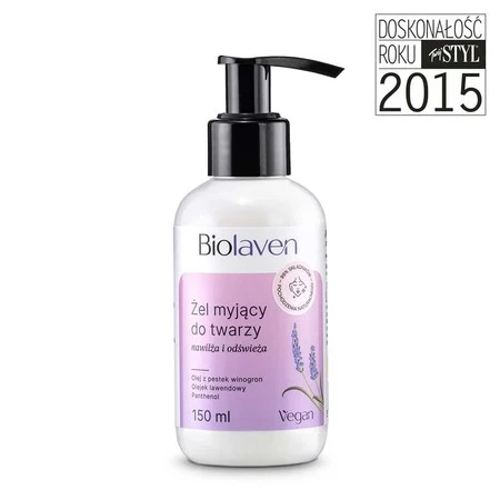 Biolaven - Żel myjący do twarzy Olej z pestek winogron & Olejek lawendowy 150ml