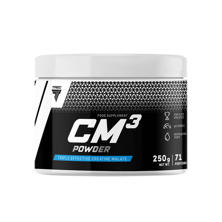 Trec CM3 POWDER Jabłczan kreatyny 250g smak pomarańcza