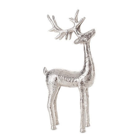 FIGURKA ŚWIATECZNA M166A 16 X 6 X 39 CM SREBRNY