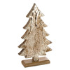 FIGURKA ŚWIATECZNA D7 16 X 5 X 28 CM BRĄZOWY
