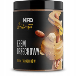 KFD Masło Naturalny Krem Orzechowy z Arachidów Crunchy 1kg KRÓTKA DATA 2026-10-31