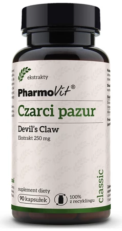 CZARCI PAZUR EKSTRAKT (250 mg) 90 KAPSUŁEK - PHARMOVIT (CLASSIC)