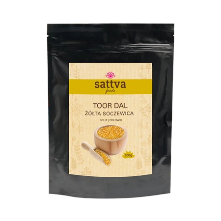 Sattva Żółta soczewica Toor-Daal 500g