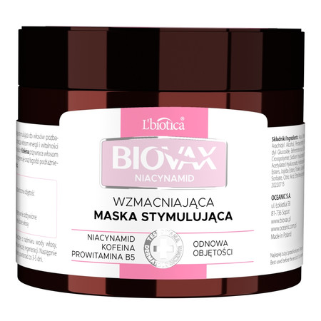 BIOVAX NIACYNAMID Wzmacniająca maska 250ml