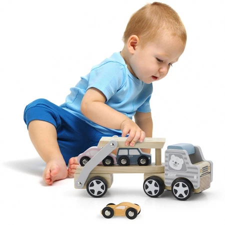 Viga − PolarB, drewniana laweta z samochodzikami