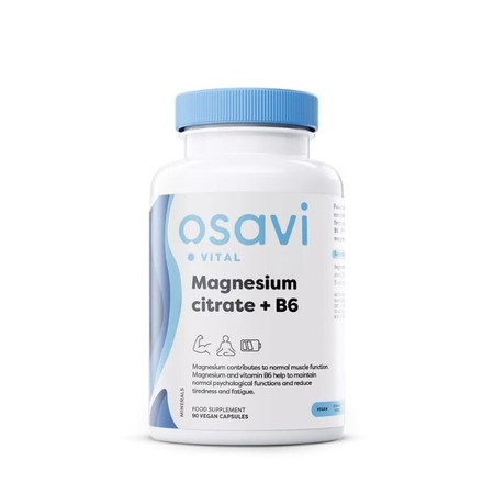 Osavi Magnesium Citrate + B6, 375mg + 4.2mg - 90 kaps