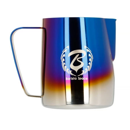 Barista Space - Dzbanek do mleka Titanium Half Blue 600ml