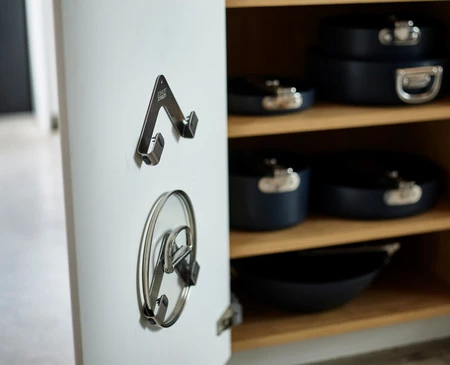 JJ-Zestaw 2 organizerów na pokrywki Space stalowy