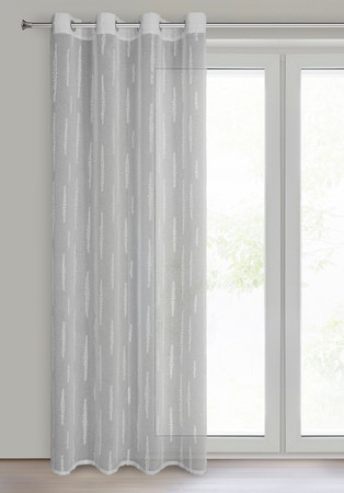 ZASŁONA GOTOWA ALENI 140 X 250 CM SREBRNY