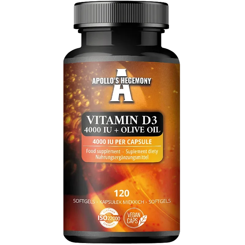 APOLLO'S HEGEMONY Vitamin D3 4000 IU 120 kaps. - Nabea.pl