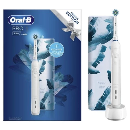 ORAL-B BRAUN SZCZOTECZKA ELEKTRYCZNA PRO1 750WHITE (białe etui)