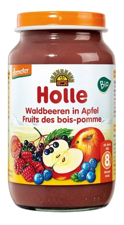 Victualia – HOLLE, deser BIO owoce leśne/jabłko – 220 g