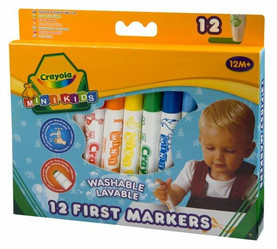 Flamastry zmywalne 12kol. Mini Kids 8325 Crayola
