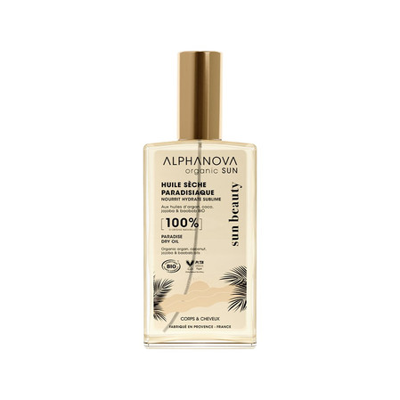 Alphanova Sun Beauty, Bio Suchy Olejek z Rajską Nutą Monoi, 100 ml