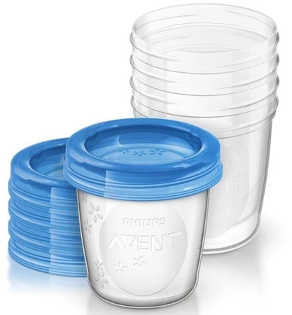 AVENT SCF619/05 Pojemniki Via 180 ml + pokrywki