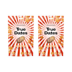Zestaw 2x True Dates Caramel Popcorn daktyle o smaku karmelowego popcornu 100g