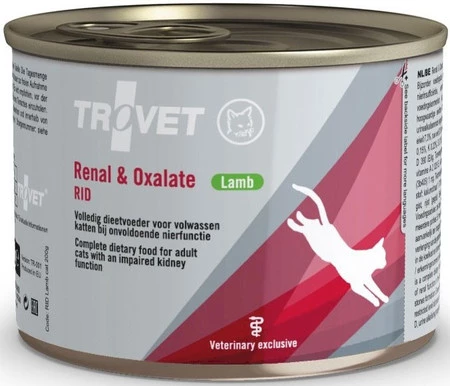 TROVET RID Renal Oxalate Cat Lamb Jagnięcina Puszka 200g
