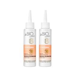 Zestaw: 2x beBIO - Baby Hair Complex Scalp Care naturalna głęboko oczyszczająca maska glinkowa do skóry głowy 100ml