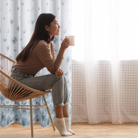 ZASŁONA GOTOWA ANDREA 140 X 250 CM BIAŁY