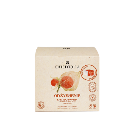 Orientana - Odżywczy krem do twarzy, Ashwagandha 40ml