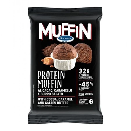 PROTEIN MUFFIN Gotowe proteinowe muffiny o smaku kakao, karmelu i masła 252 g