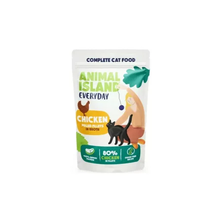 Animal Island Mokra karma dla kota wołowina kurczak 40 x 85 g